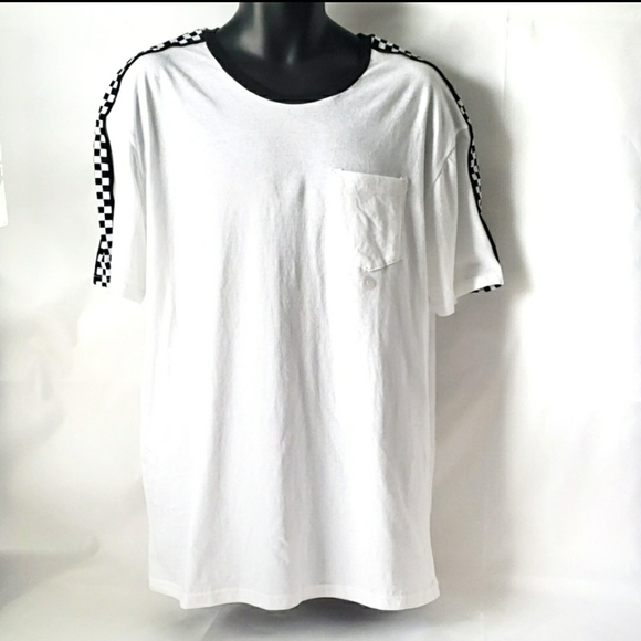 PacSun Other - Pacsun -White T-Shirt with checkers on sleeve